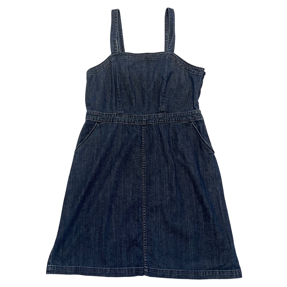 Universal Thread Blue Dark Wash Cotton Cottagecore Denim Jean Dress Size 18